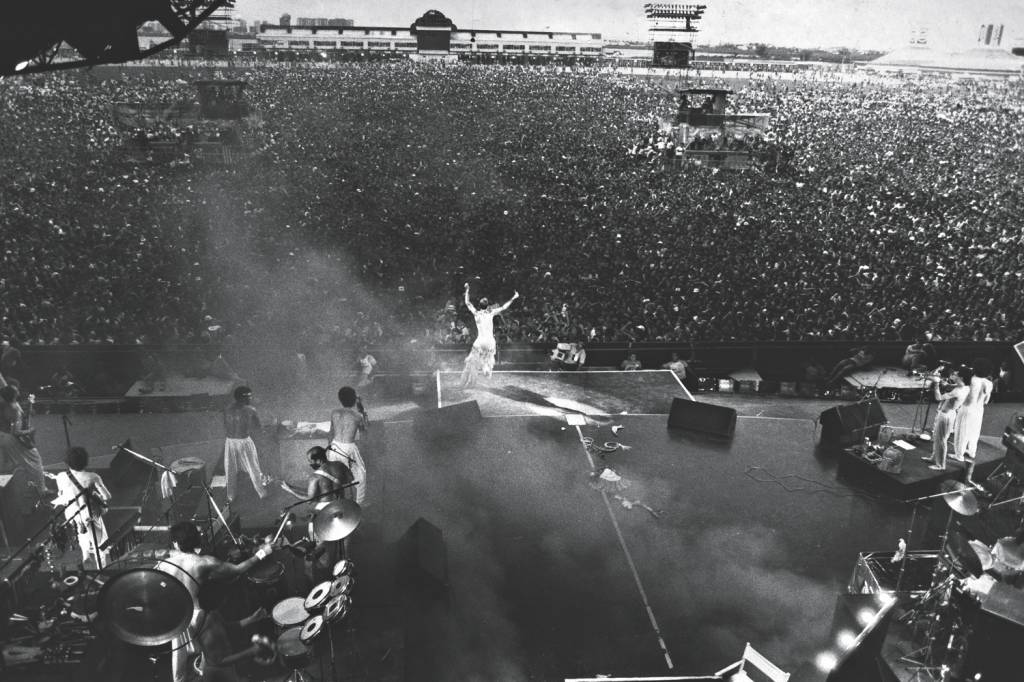 Momento histórico em 1985: o show de abertura do primeiro Rock in Rio -