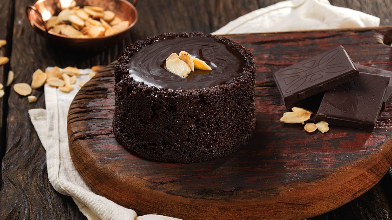 Brownie com ganache de chocolate belga: atração na Artesanos Bakery