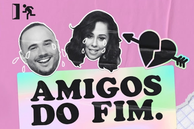 Cartaz do podcast mostra os rostos de Ed Gama e Evelyn Castro