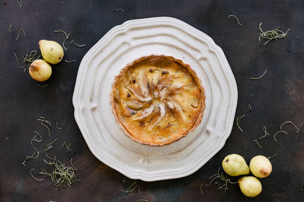 Tarte de peras: e mel dica para o lanche e sobremesa