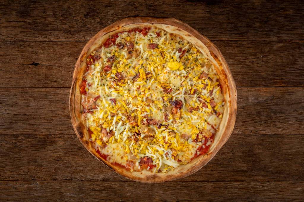 Suburbanos: pizza de bacon com ovos