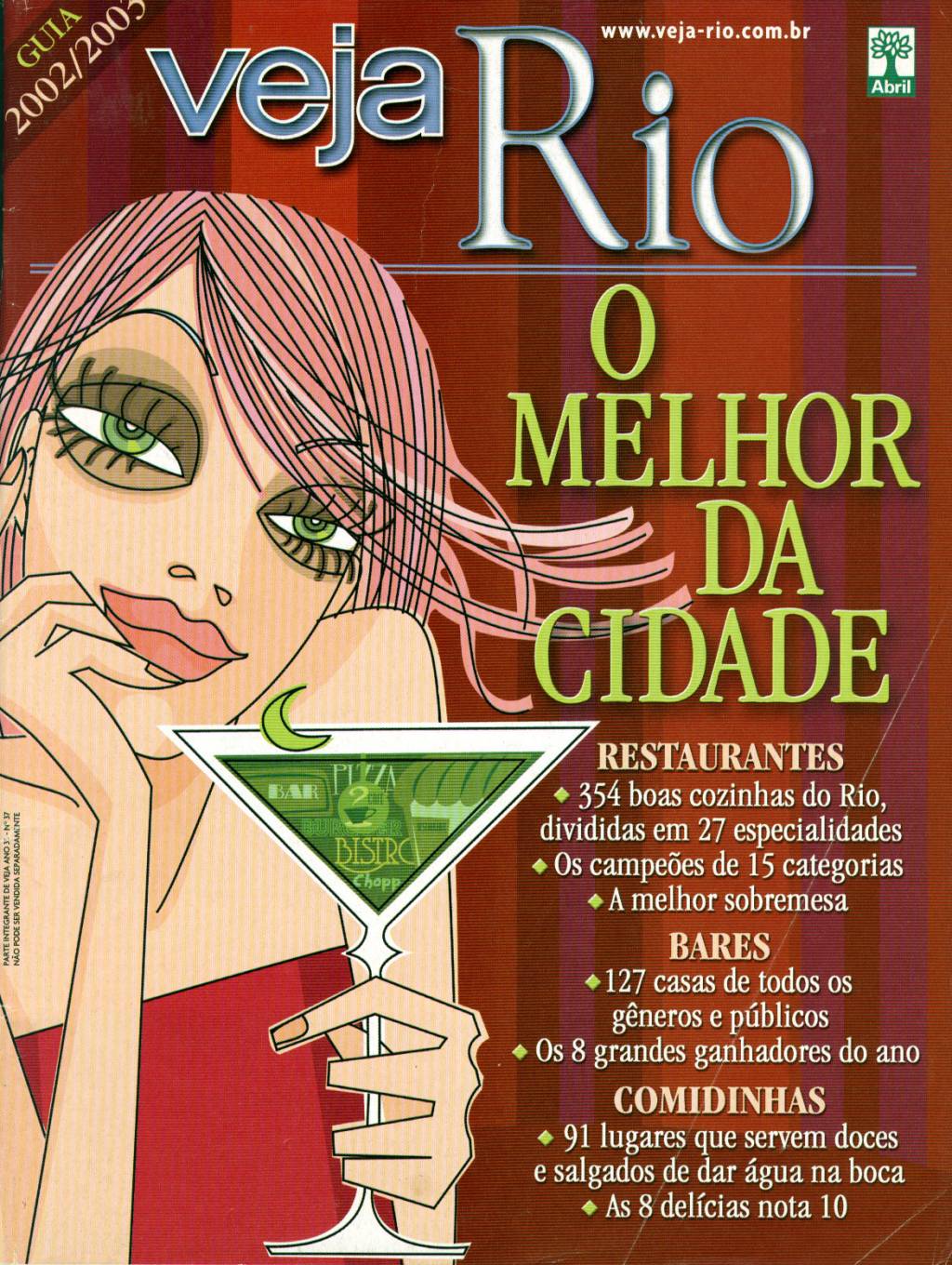 Capa da revista Veja Rio Especial O Melhor da Cidade, de 18 de setembro de 2002