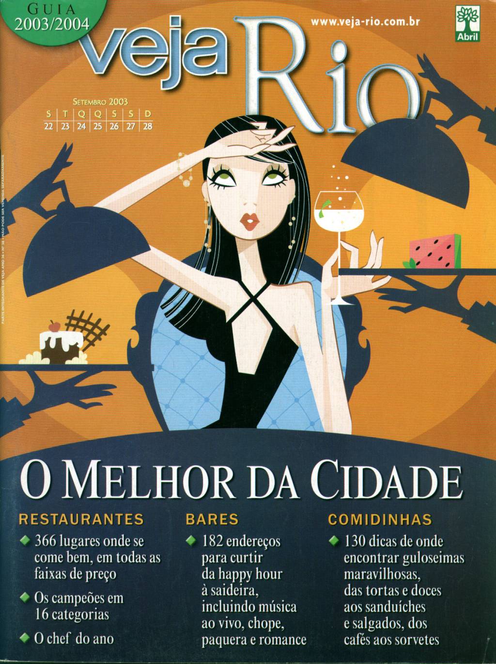 Capa da revista Veja Rio Especial O Melhor da Cidade, de 24 de setembro de 2003