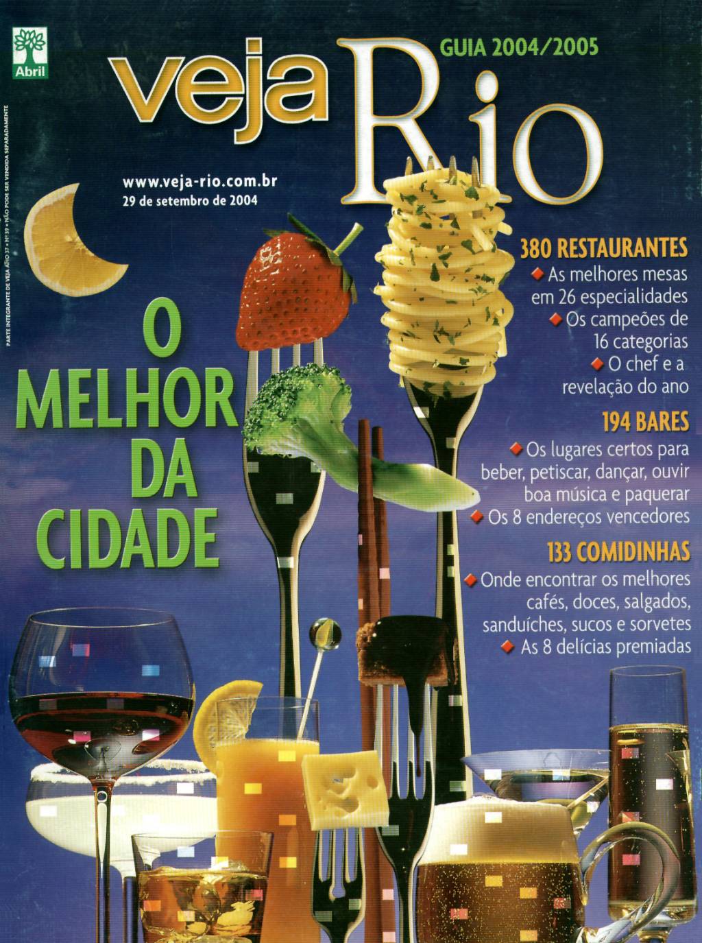 2004 Capa da revista Veja Rio Especial O Melhor da Cidade, de 29 de setembro de 2004
