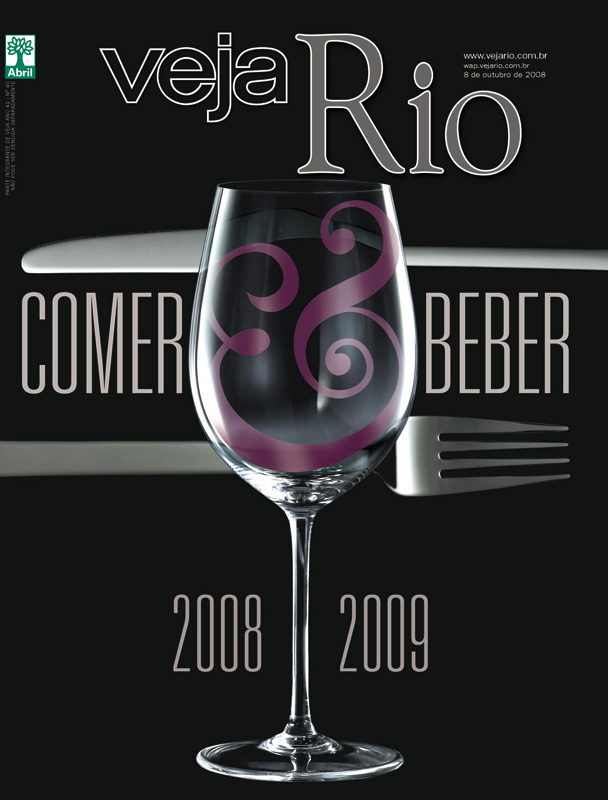 2008 Capa da revista Veja Rio Especial Comer & Beber, edição 2081, de 08 de outubro de 2008