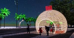 Instalações temáticas: cariocas e turistas vão poder ver (e visitar) a decoração natalina na orla das Zonas Sul e Oeste, assim como no Parque Madureira