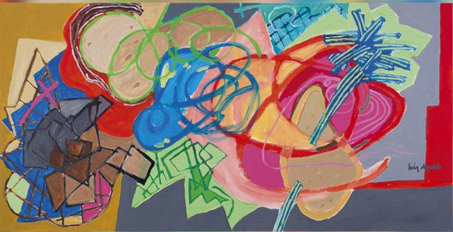 Cores e formas: exposição reúne trabalhos de Luiz Aquila