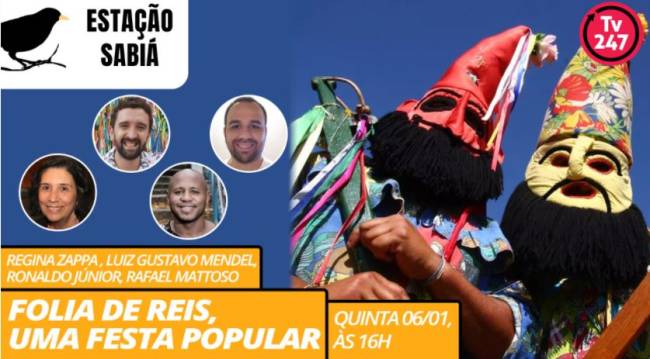 Estação Sabiá Cartas da live sobre Folias de Reis da Estação sabiá na TV 247