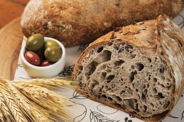 Grâu Artesanal: pão de azeitona está entre as opções -