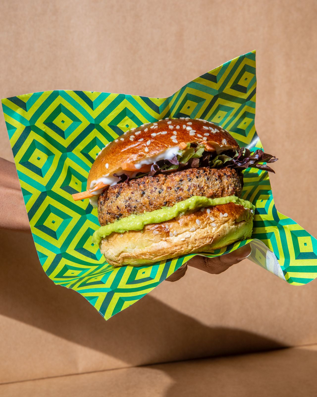 Sem animal: hambúrguer plant based, outra delícia disponível no evento