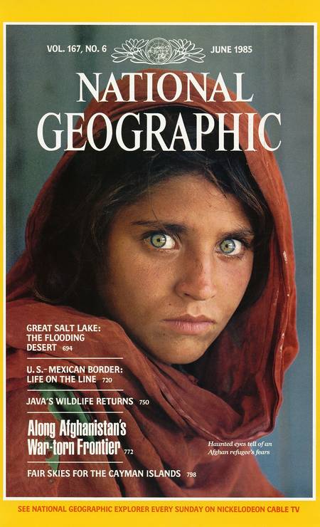 national Capa da National Geographic: fama mundial em 1985