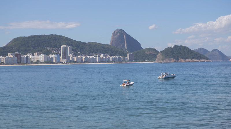 Foto mostra vista da Praia de Copacabana