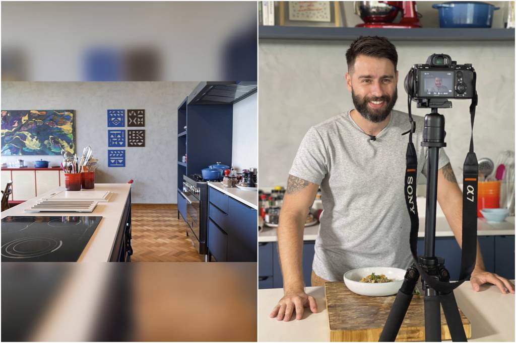 Chef Pedro Benoliel transforma cozinha em estúdio de gravação