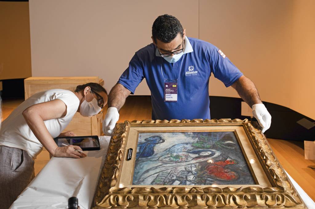 chagall-5275.jpg Logística complexa: cerca de 300 pessoas trabalharam na produção da mostra -