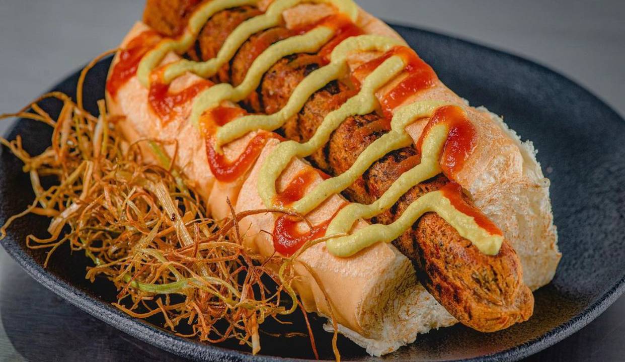Sem carne: o hot-dog vegetariano do Ganic Lab está na categoria que é uma das mais pedidas no delivery
