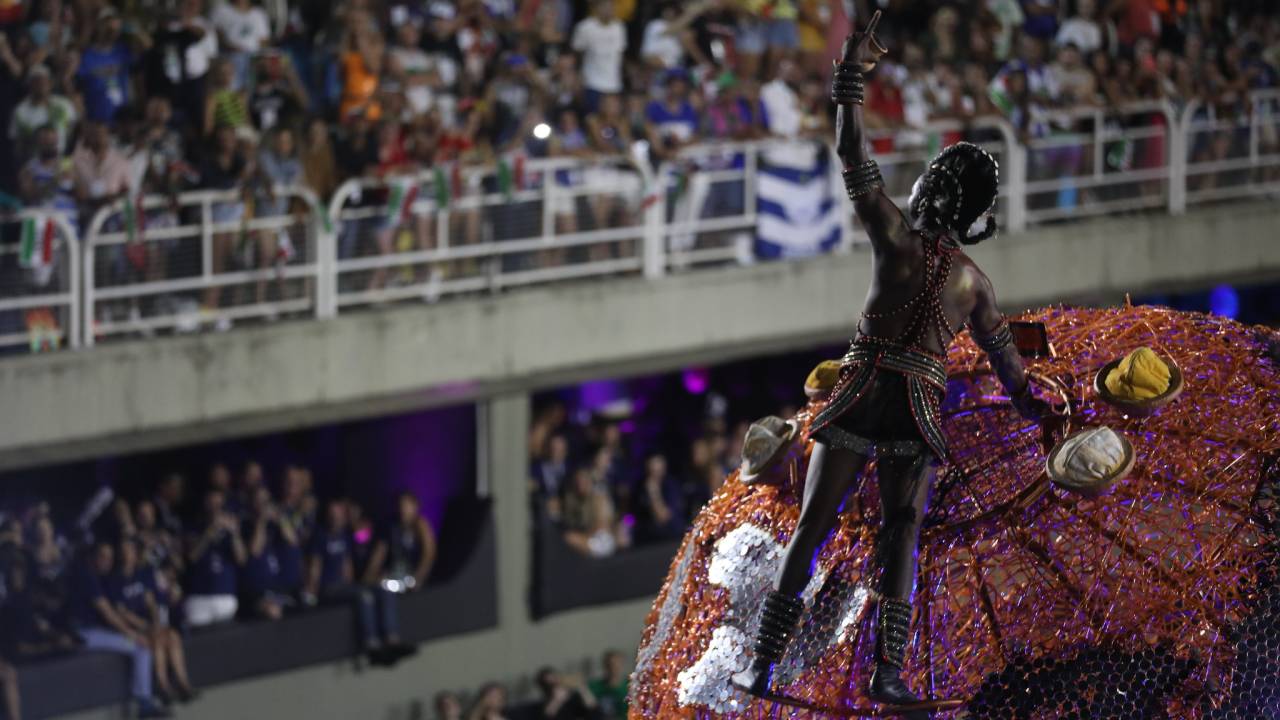 Foto mostra desfile da Grande rio