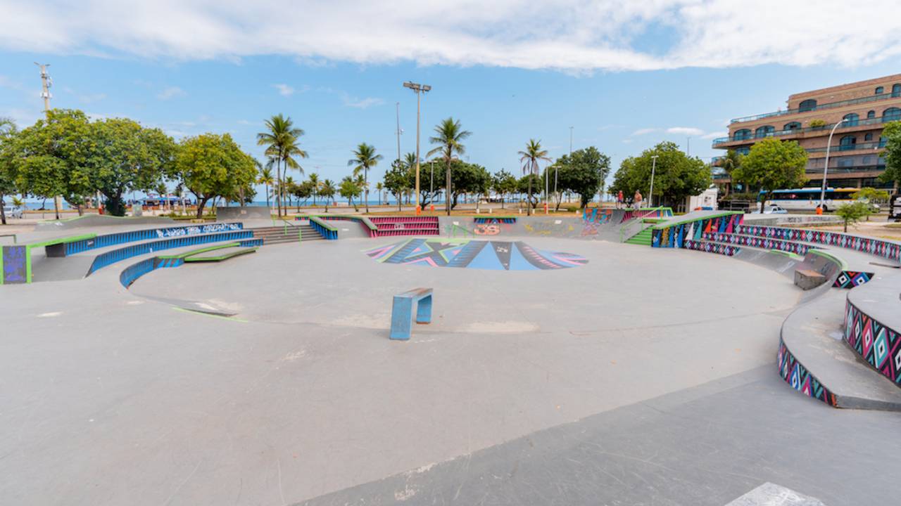 Imagem da pista de skate da Praça do Ó