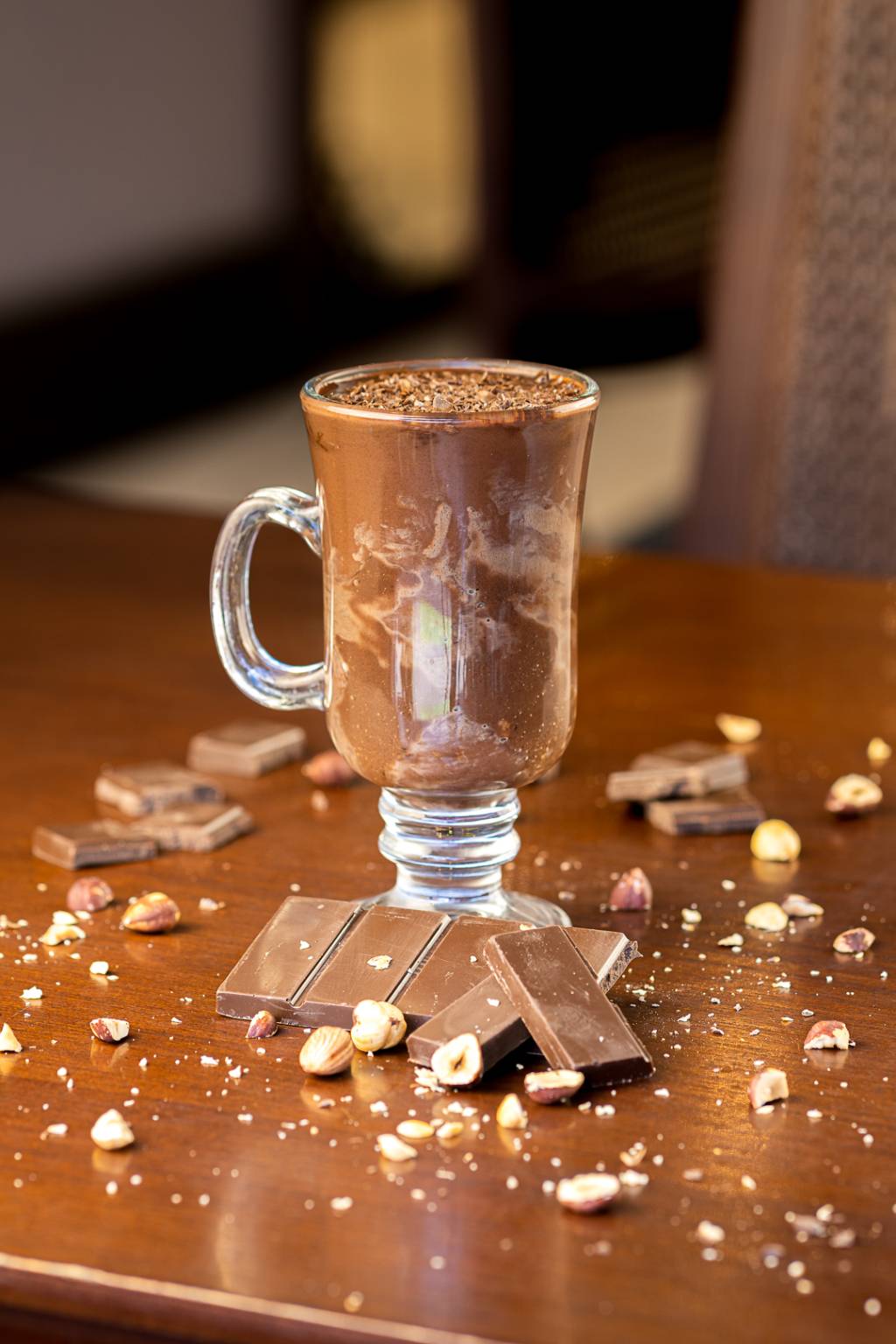 Chocolate Quente com Avelã (01) Lugano: o chocolate quente da marca de Gramado traz pasta de avelã