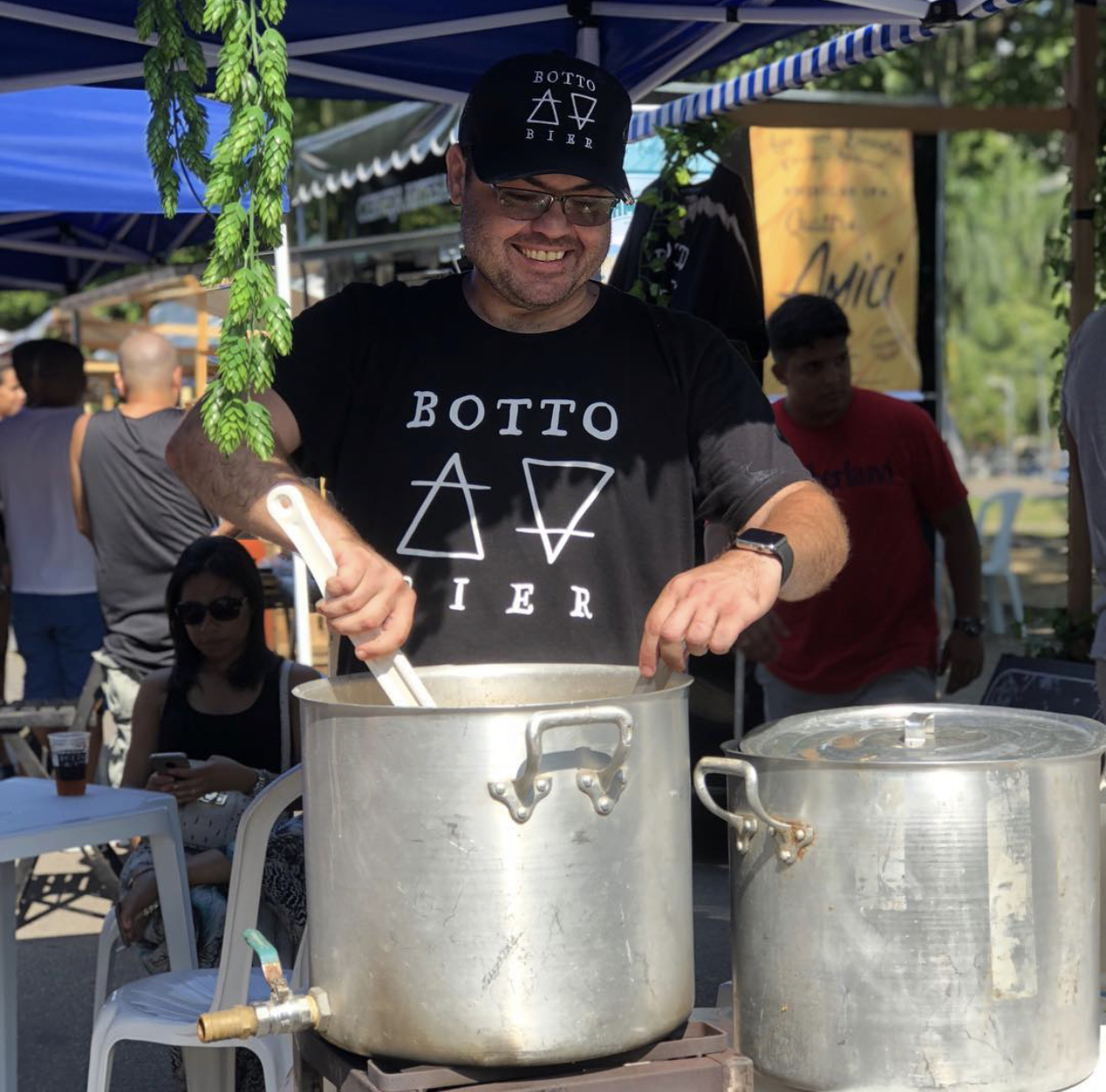 Bottobier: o cervejeiro Leonardo Botto fez a bebida ao vivo na última edição do evento, em 2018