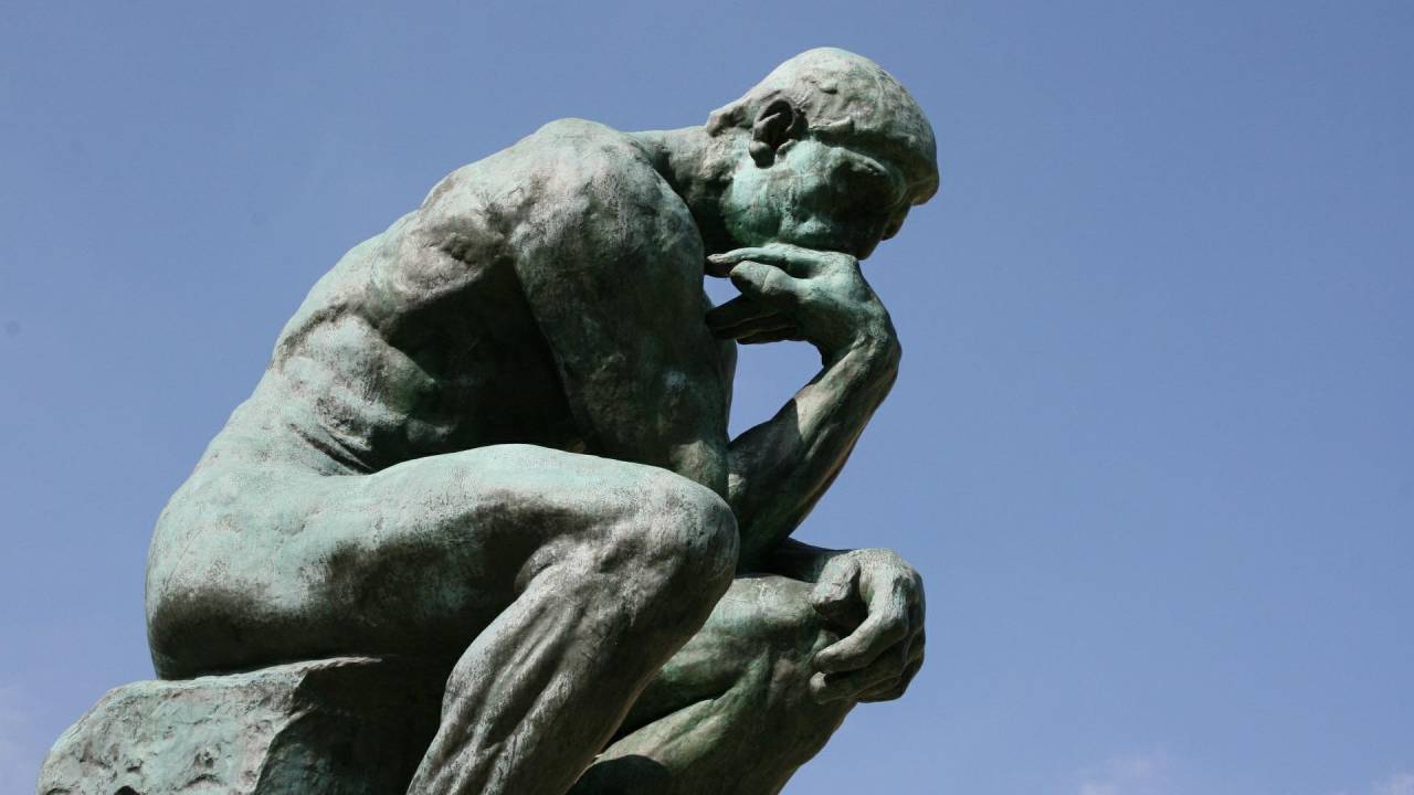 O Pensador, escultura de Rodin