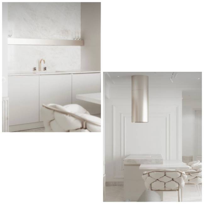 All White As imagens mostram ambientes com estilo All White.