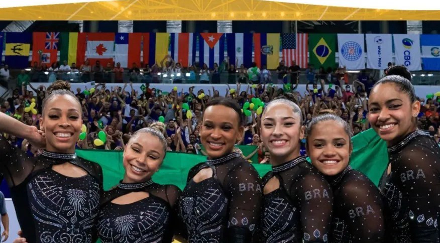 Brasil leva o ouro na prova por equipes da ginástica artística