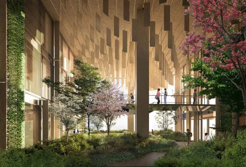 Kengo Kuma projeta edifício coberto de plantas no Vale do Silício, CA
