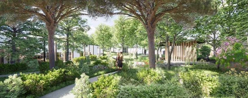 Kengo Kuma projeta edifício coberto de plantas no Vale do Silício, CA