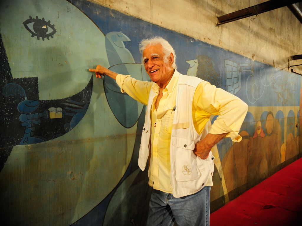 Ziraldo: cartunista pintou mural gigante em paredes do Canecão, em 1967