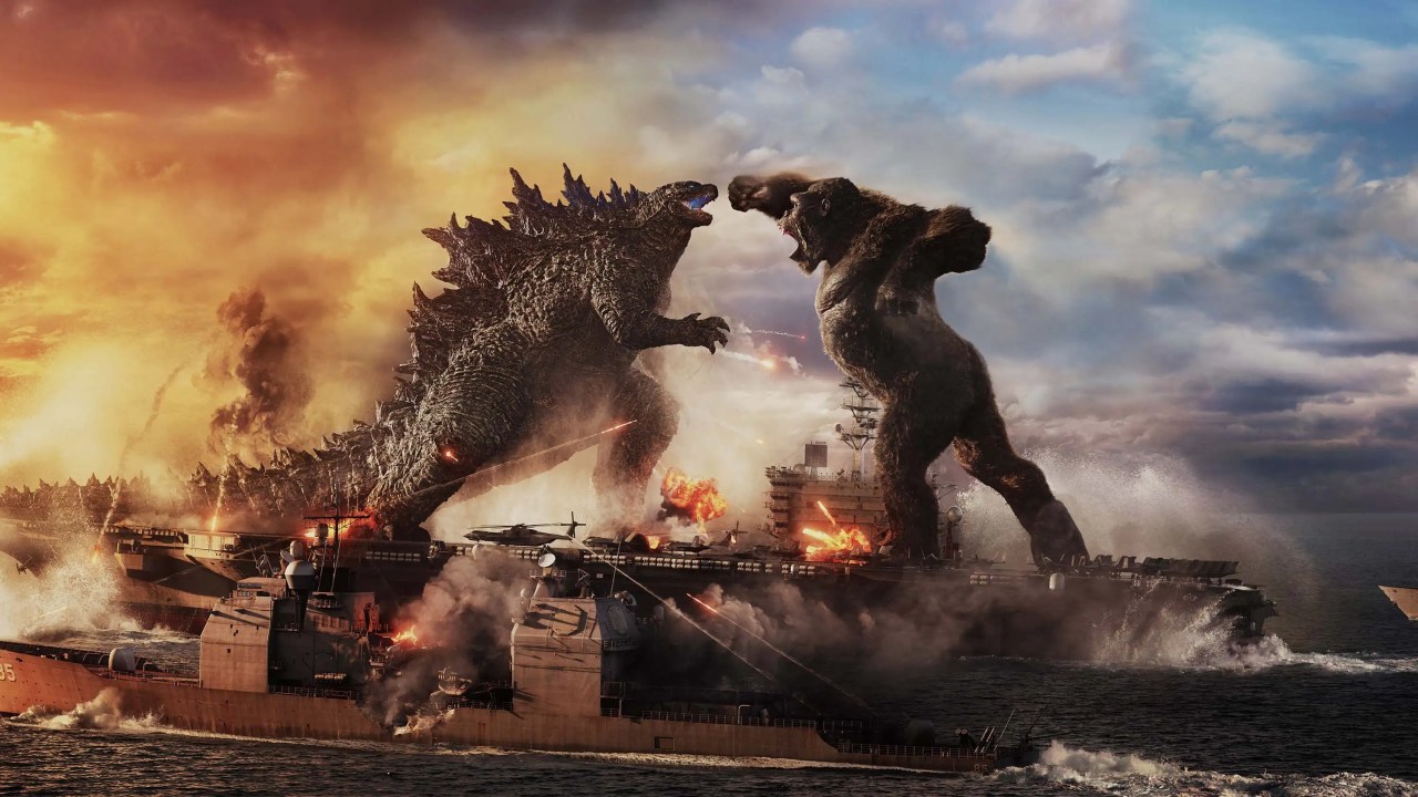 Foto mostra embate entre Godzilla e King Kong