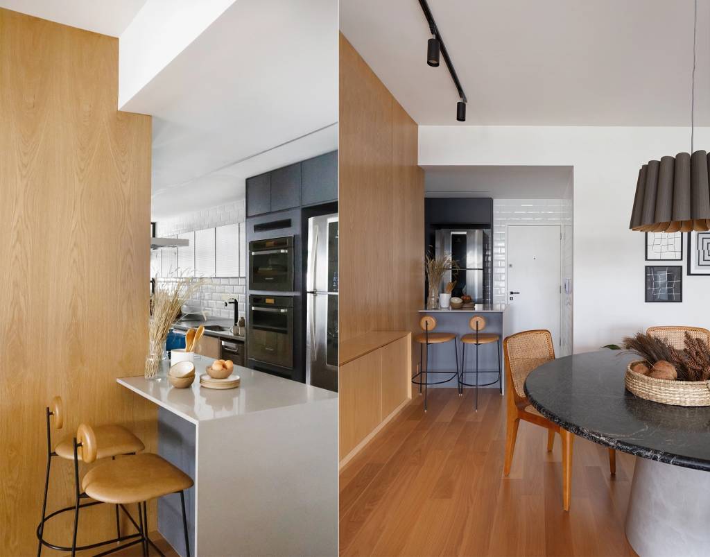 Apartamento de 115 m² é reformado para privilegiar o receber.