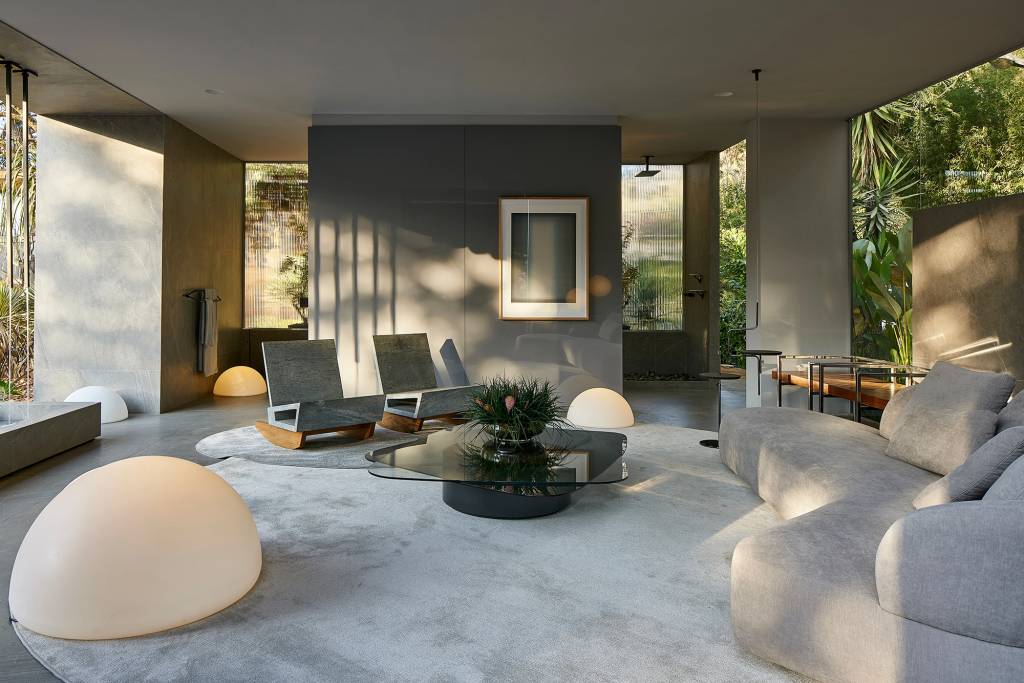 CLS-Arquitetas-Associadas-Sala-de-Banho-Deca 7 medidas sustentáveis adotadas na 27ª CASACOR Minas Leia mais em: https://casacor.abril.com.br/sustentabilidade/medidas-sustentaveis-casacor-minas-gerais-2022/