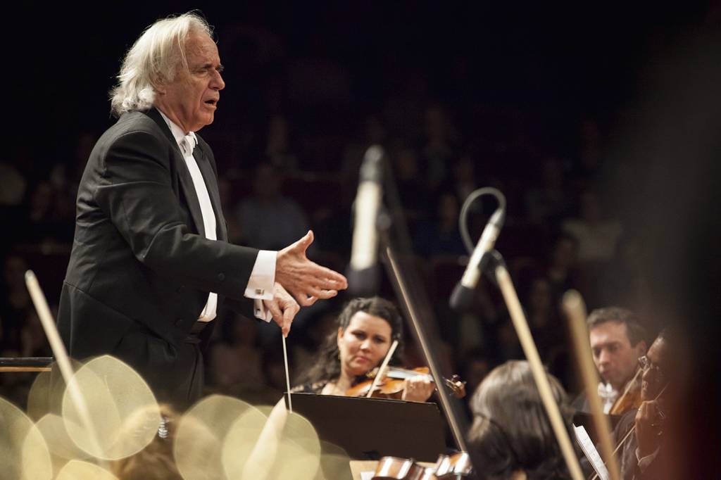 Gabriel Sater e o maestro João Carlos Martins