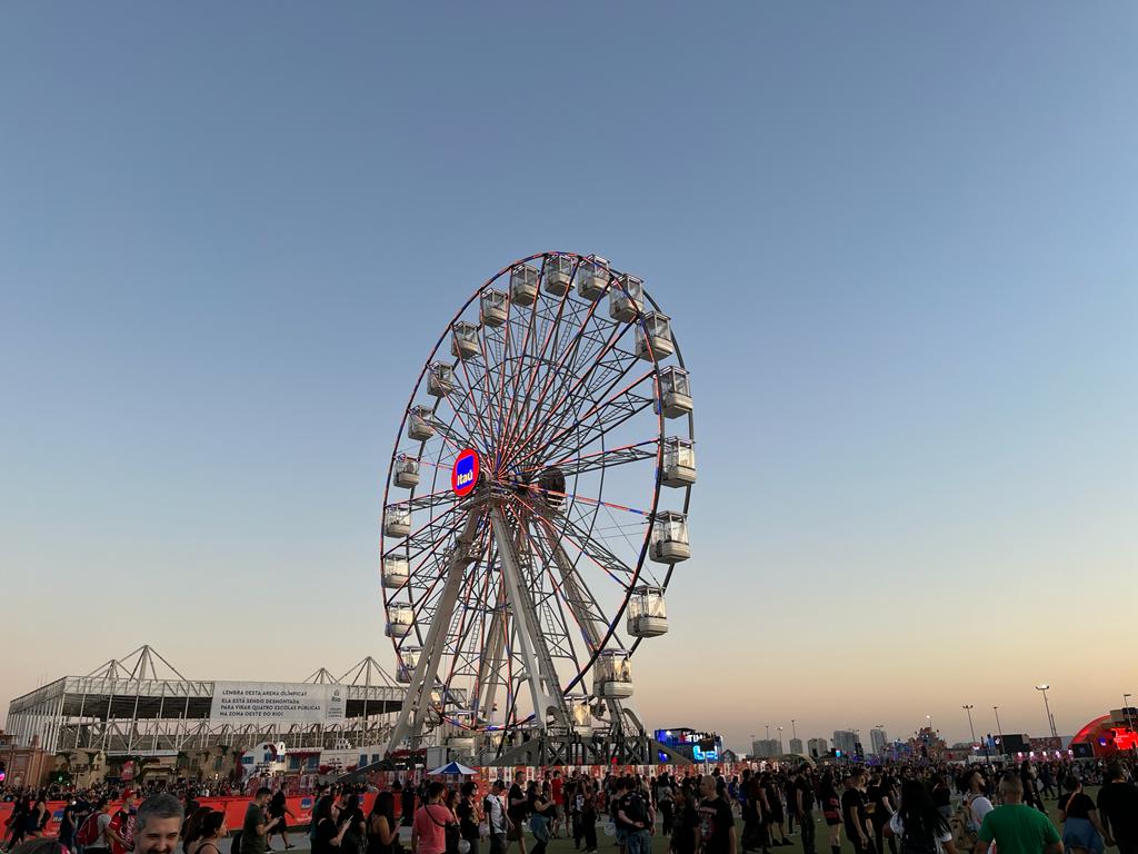 Roda-gigante: principal cartão-postal do festival