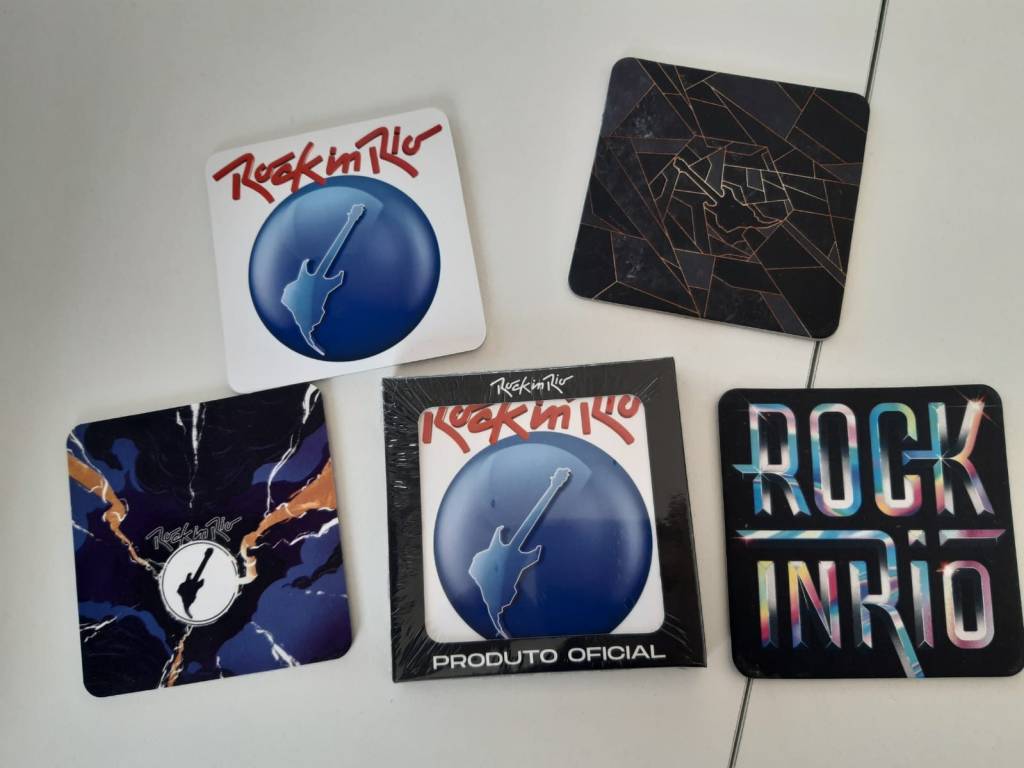 Lembrancinhas em oferta: dez produtos do Rock in Rio por até 50 reais