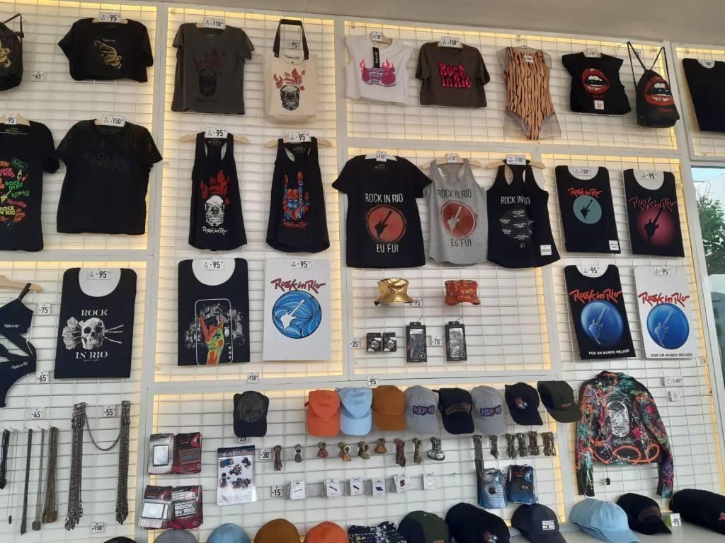 Até 35 reais: os sete produtos mais baratos na loja oficial do Rock in Rio