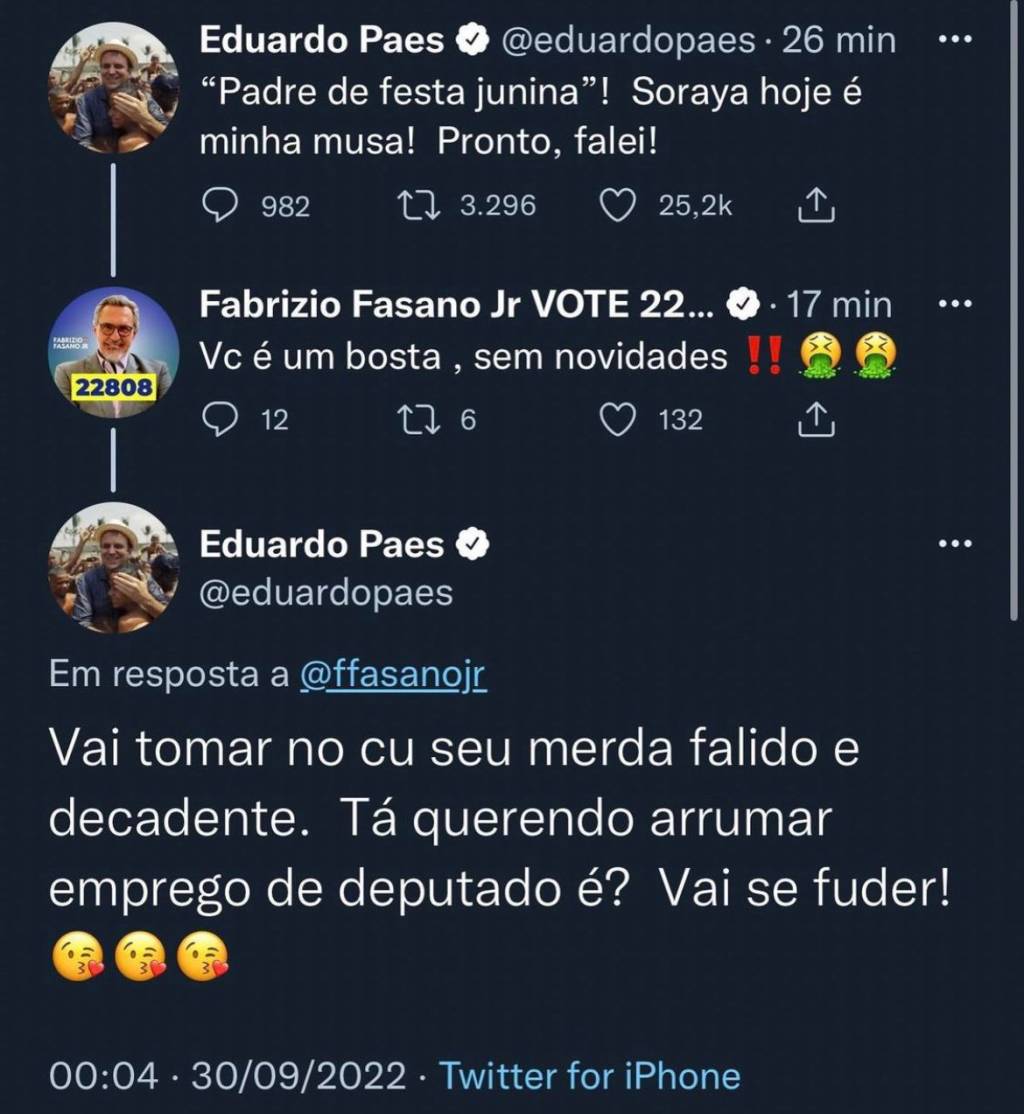 WhatsApp Image 2022-09-30 at 01.39.56 Reprodução da conversa pagada pelo prefeito no Twitter