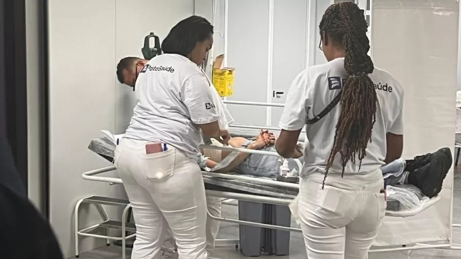 Luiza Cruz: dentista foi socorrida e atendida em posto montado na Cidade do Rock