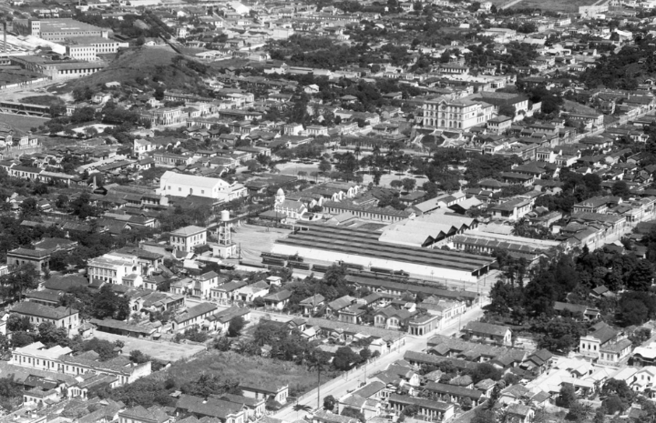 Foto aérea do bairro de Vila Isabel - sem data -