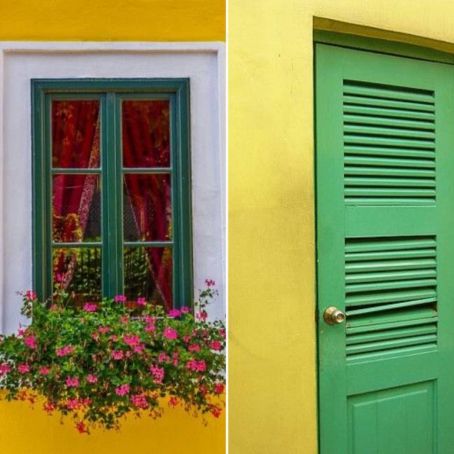 Decoração verde e amarelo