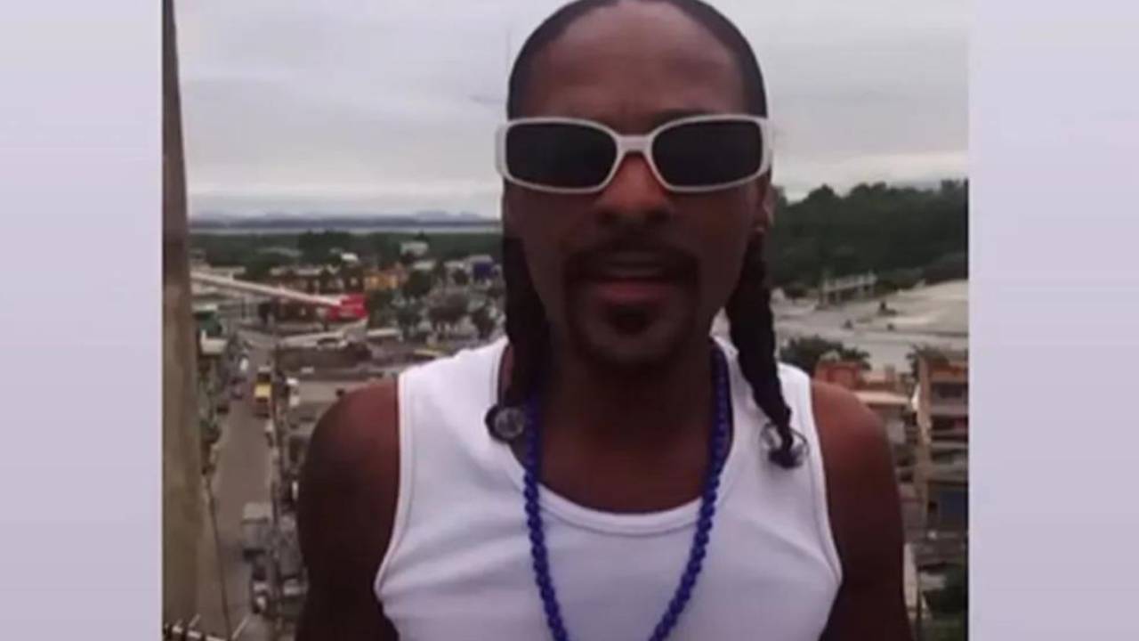 Foto mostra trecho de vídeo de sósia do rapper Snopp Dogg