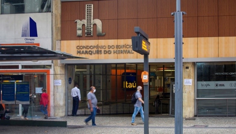 Foto mostra condomíno no Centro do Rio