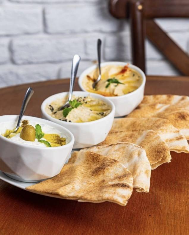Brasa Mohamed: trio de pastas árabe Brasa Mohamed: trio de pastas árabe