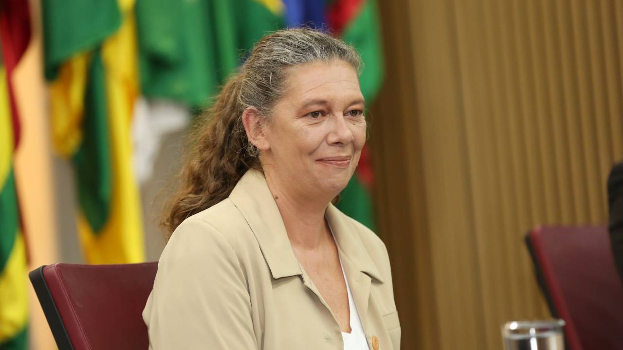 Ana Moser na posse como ministra do Esporte