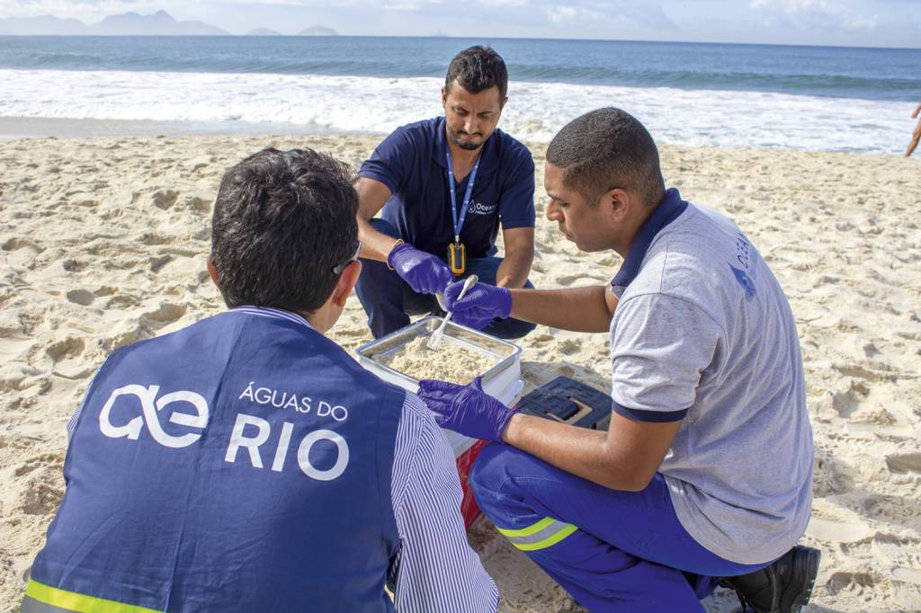 Controle de segurança: 24 pontos em dezenove praias do Rio são analisados a cada quinze dias -