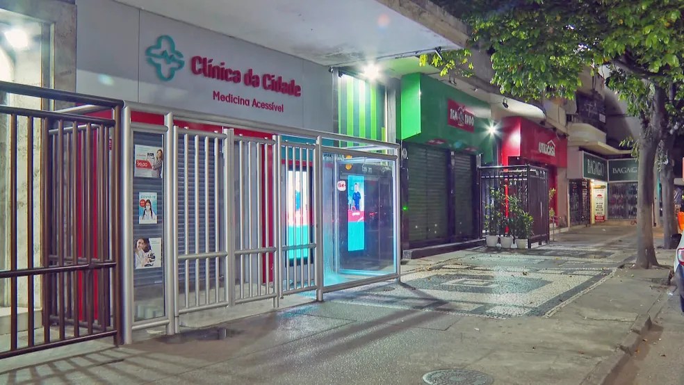 Clínica onde teria havido o abuso durante exame — Foto: Reprodução/TV Globo