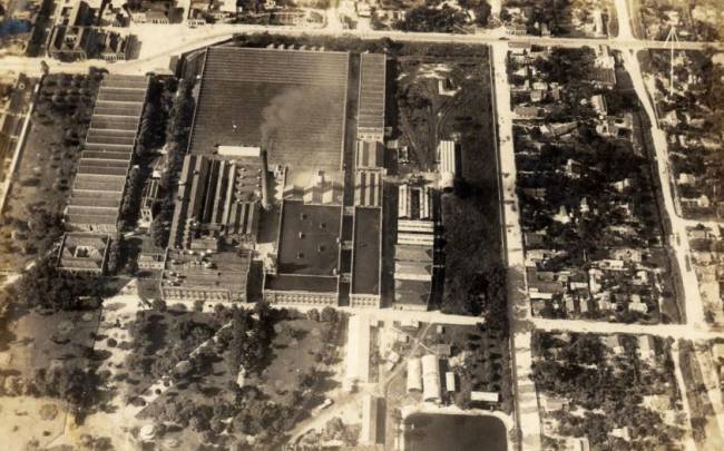 Vista Panorâmica da Fábrica de Tecidos Bangu, em 1933