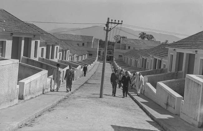 Foto das casas em Marechal Hermes, 1937