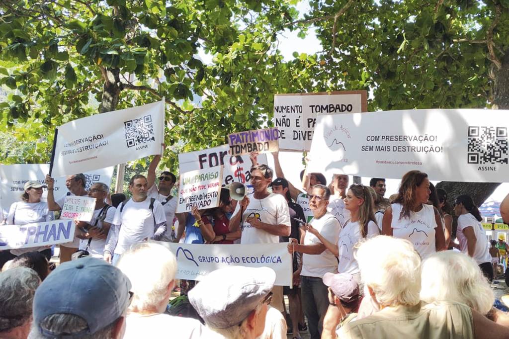 Ambientalistas e moradores protestam: contra a descaracterização do patrimônio