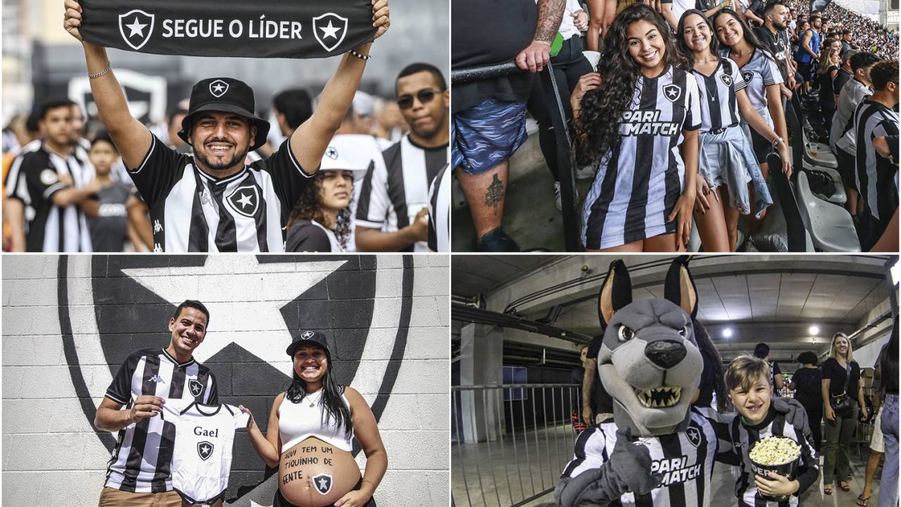 Torcida em festa: alvinegros orgulhosos com a boa campanha no Campeonato Brasileiro lotaram o Estádio Nilton Santos nas últimas partidas do Botafogo